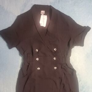 Asks double-breasted dress